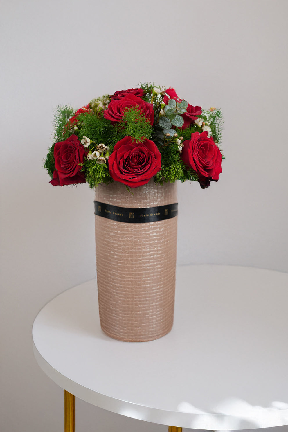 Scarlet Serenity Rose Arrangement