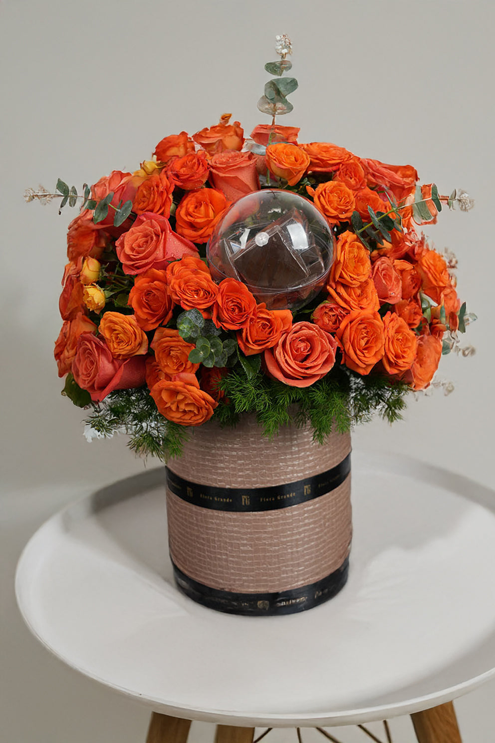 Tangerine Truffle Rose Arrangement