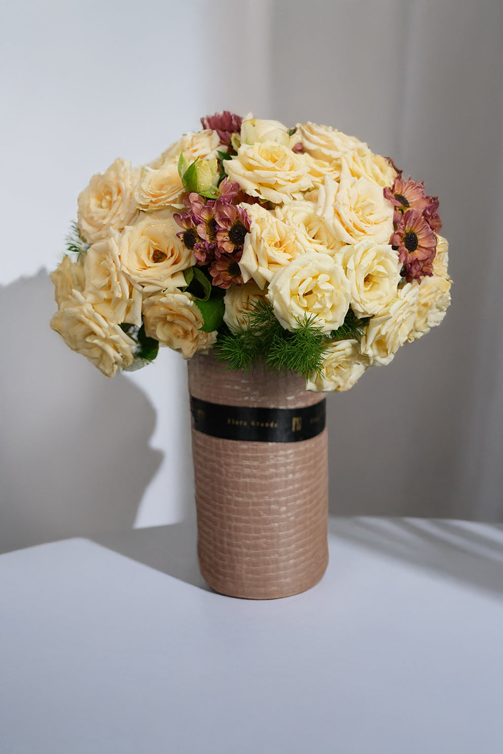 Cottage Cream & Blush Daisy Bouquet