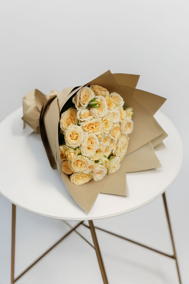 Peach Bliss Rose Bouquet