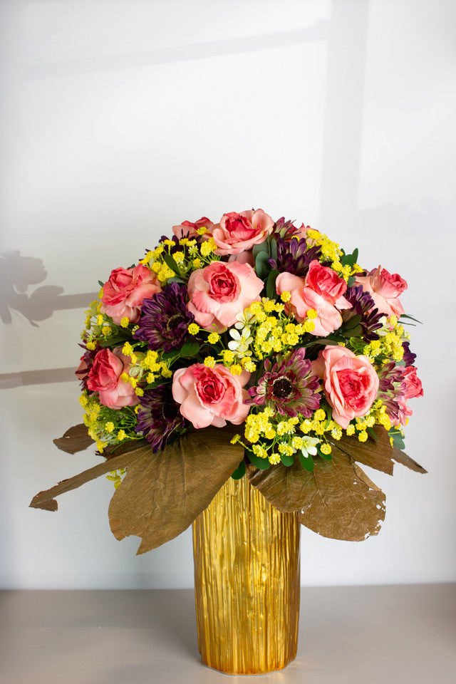 Golden Bloom Bouquet (Artificial)